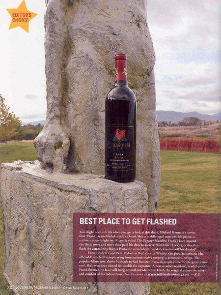 OKanagan Life December 2006 Article on Frank and the Red Rooster Winery.
